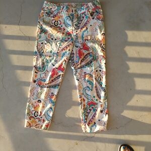 Chico's Multicolor Paisley Ankle Pants